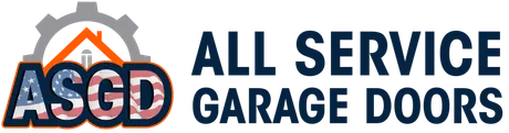 All Service Garage Doors company logo with ASGD initials and stylized gear icon on a light background.